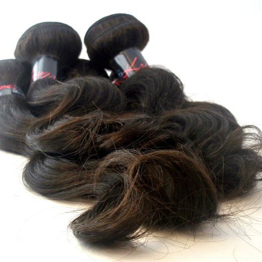 100% Virgin Indian Remy Weft Hair Extension- Natural Brown- Body Wave - 18 Inches- 100 Grams