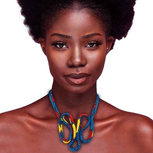 African Print necklace