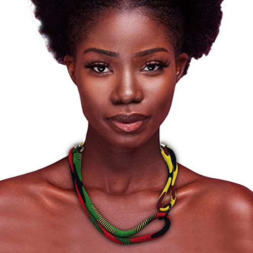 African Print Necklace
