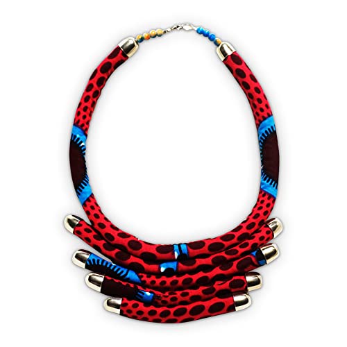 African Print Necklace