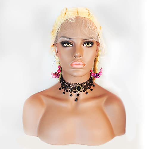 Blonde Cornrow Braided Lace Front Wig with Baby Hairs