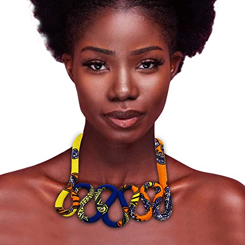 African Print Necklace
