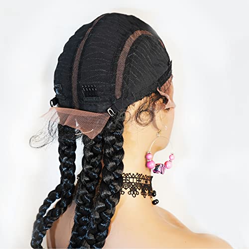 Cornrow Braids Lace Front Wig with Baby Hairs