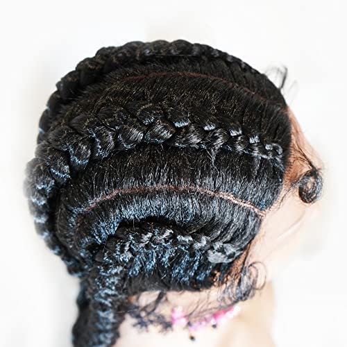 Cornrow Braids Lace Front Wig with Baby Hairs