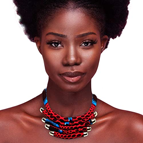 African Print Necklace