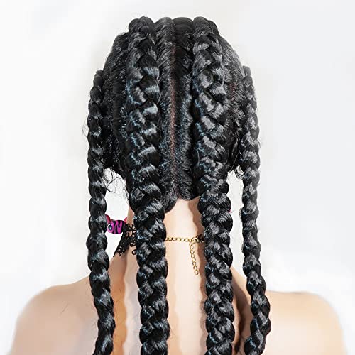 Cornrow Braids Lace Front Wig with Baby Hairs