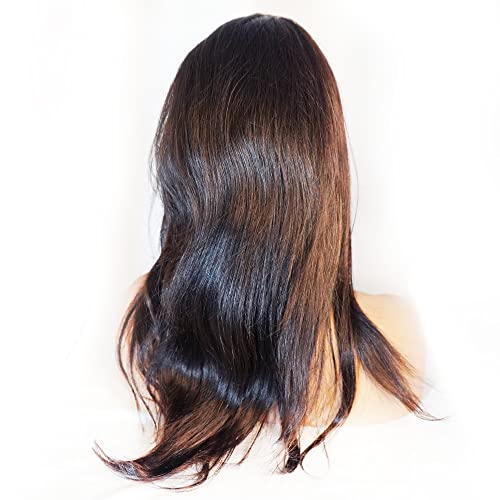 16 Inch Straight Full Lace Wig 100% Brazilian Human Hair