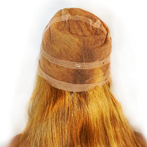 Custom Dyed Straight Full Lace Wig Human Hair 16"