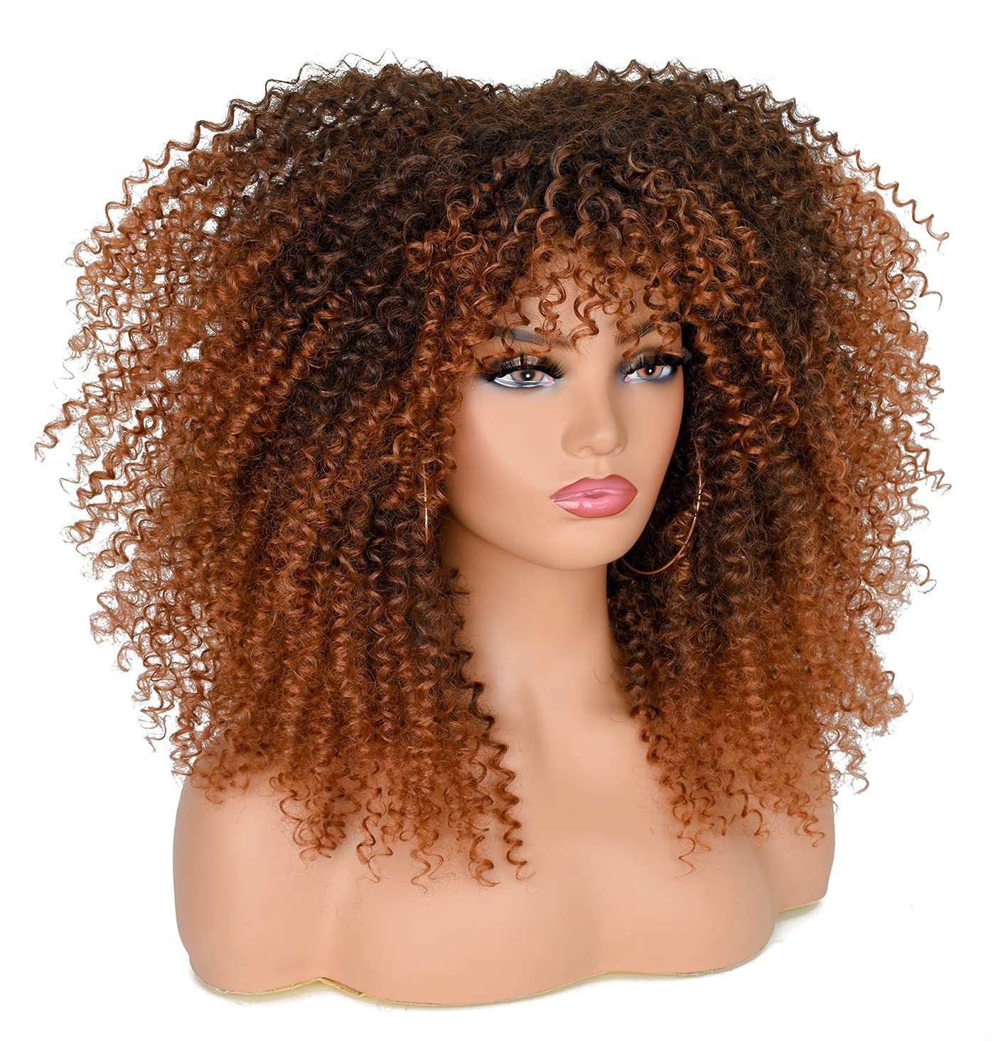 Afro Bomb Curly Wig with Bangs