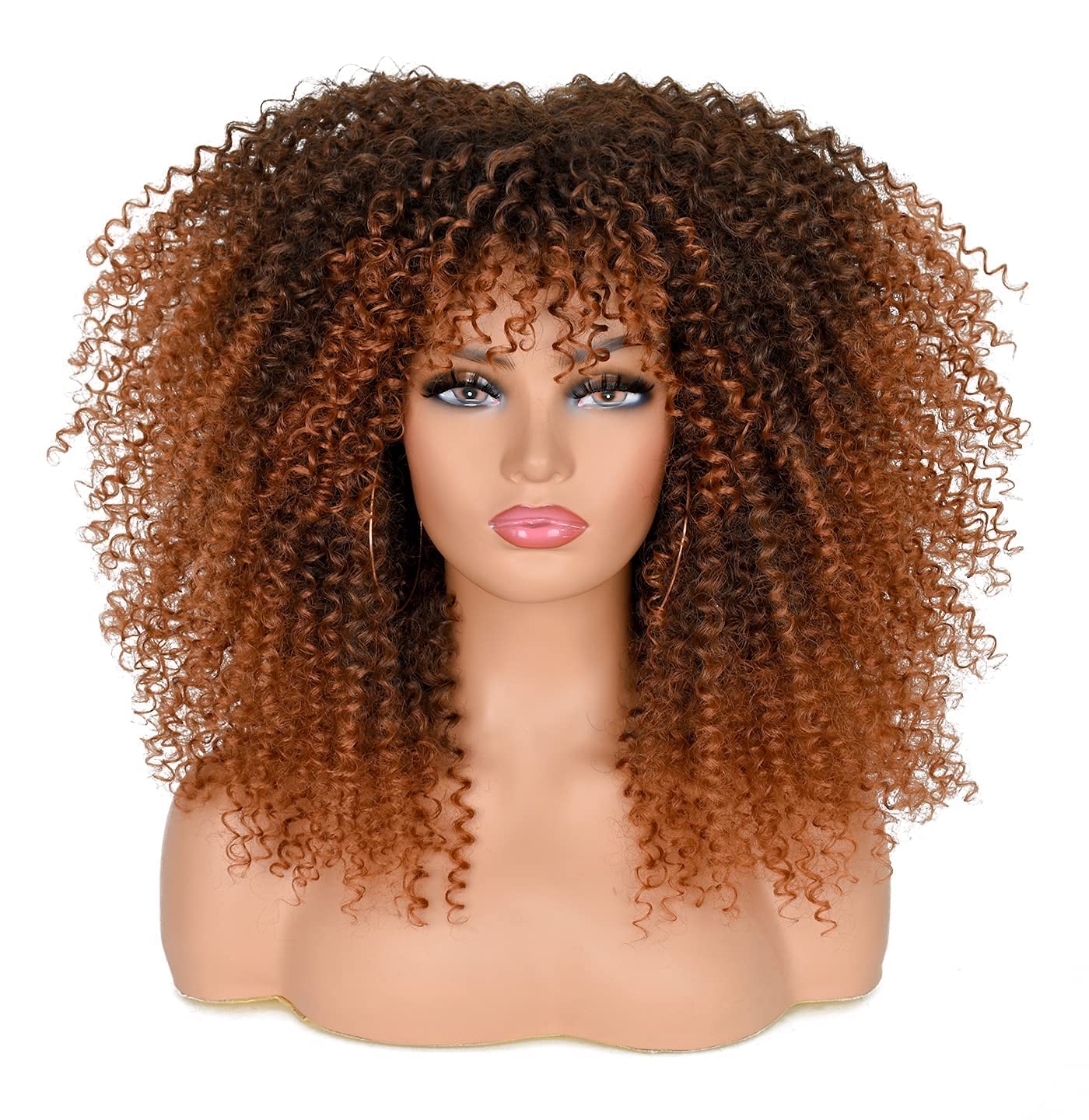 Afro Bomb Curly Wig with Bangs