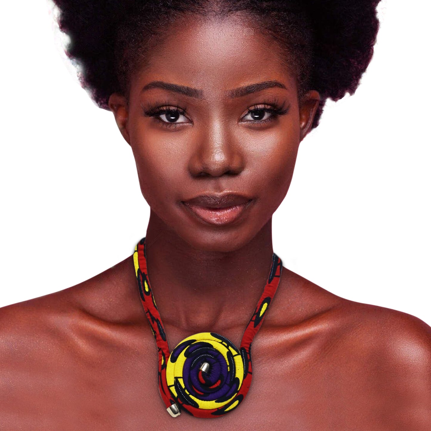 African Print necklace