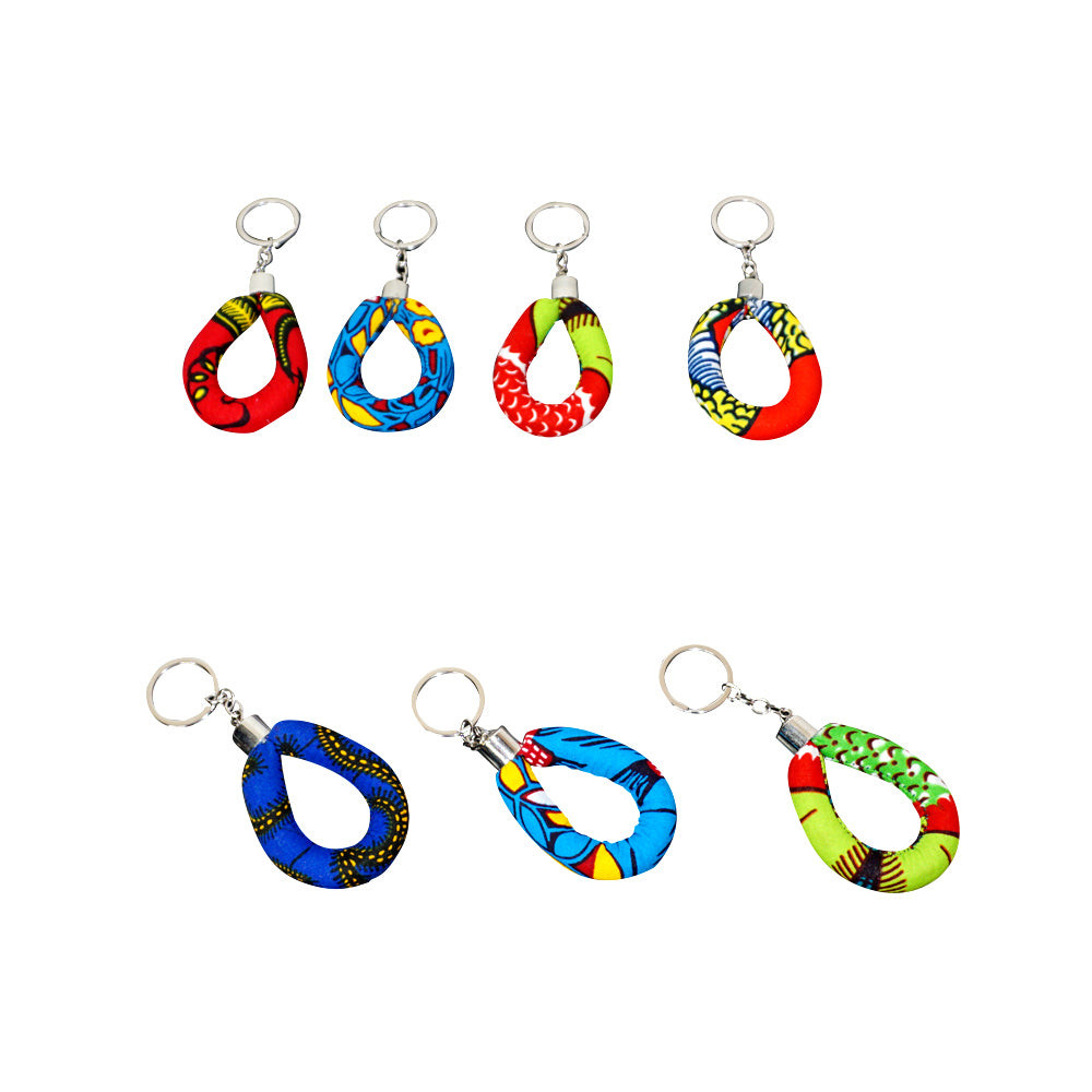 Cloth Print Key Chain