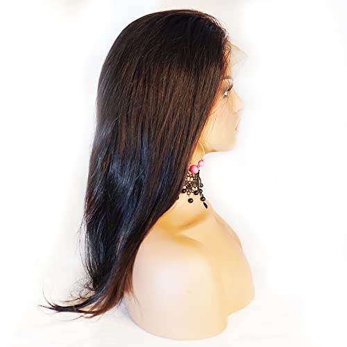 16 Inch Straight Full Lace Wig 100% Brazilian Human Hair
