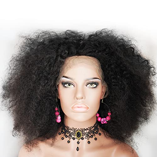 Afro Curly Lace Front Wig with Baby Hair 13x6