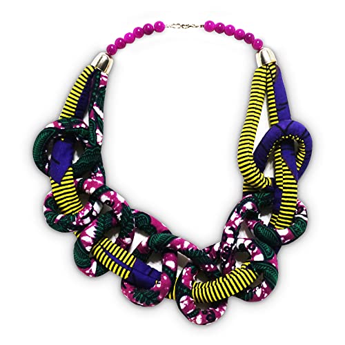 African Print Necklace