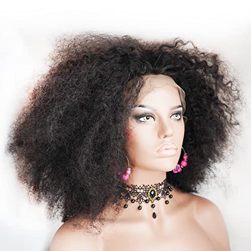 Afro Curly Lace Front Wig with Baby Hair 13x6